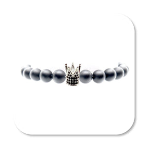Silver Royal Onyx Bracelet