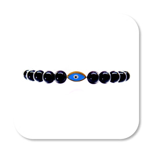 The Gold Black Eye Onyx Bracelet