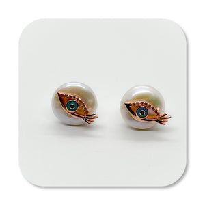 Pearl Eye Earrings
