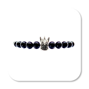 Silver Royal Onyx Bracelet