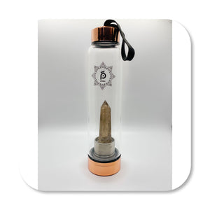 Smokey Quartz Crystal Elixir Water Bottle